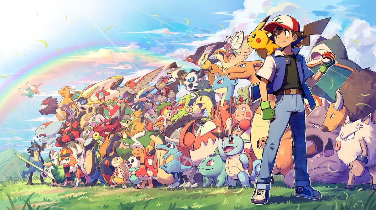 Playmat de Ash y sus Pokémon