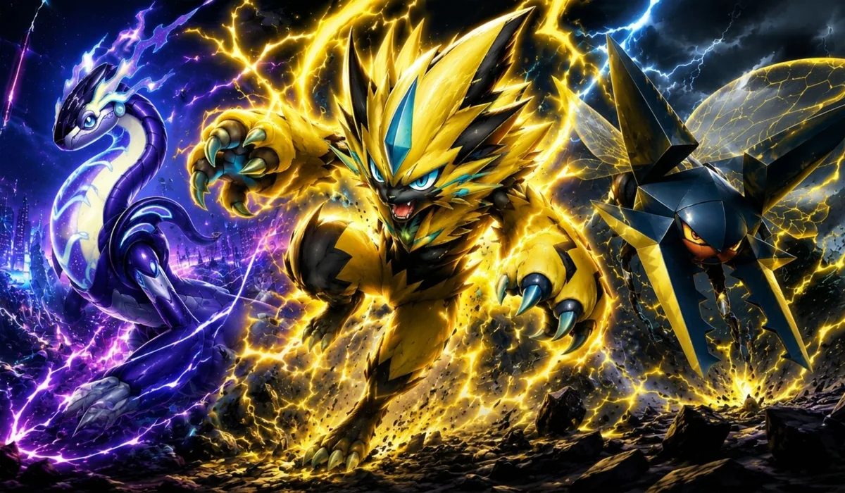 Playmat de Miraidon y Zeraora